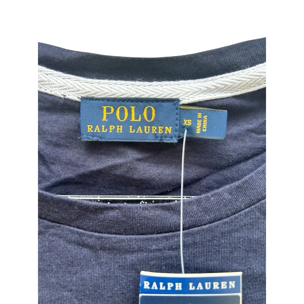 NWT Polo Ralph Lauren Men's XS Logo T Shirt Blue Big Pony 49.50